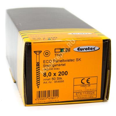Eurotec 8x200 ECO PT Потайная головка