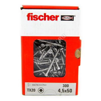 Саморезы Fischer 4,5x50 для фасадной доски из нержавейки