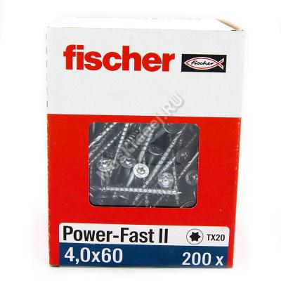 Саморезы Fischer 4x60 для ДСП