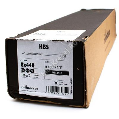 Саморез Rothoblaas с потайной головкой HBS 8x440