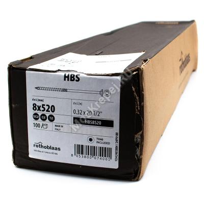 Саморез Rothoblaas с потайной головкой HBS 8x520