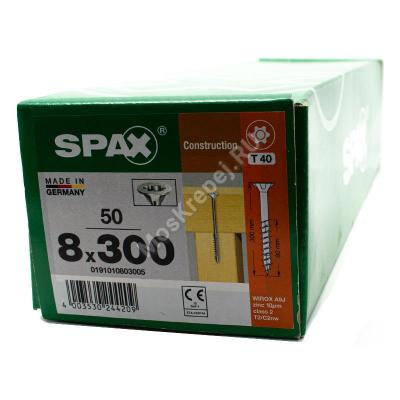 Конструкционные саморезы SPAX 8x300 потайная головка