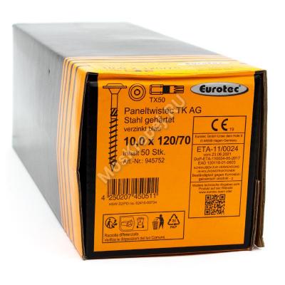 Eurotec 10x120 Paneltwistec AG Тарельчатая головка