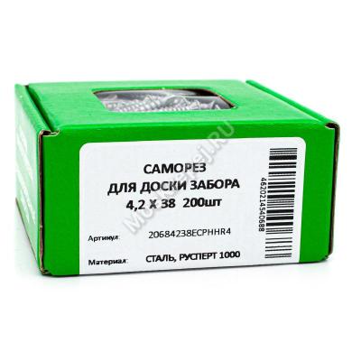 Саморез Гвозdek для фиброцементного сайдинга 4,2х38 (200 шт.)
