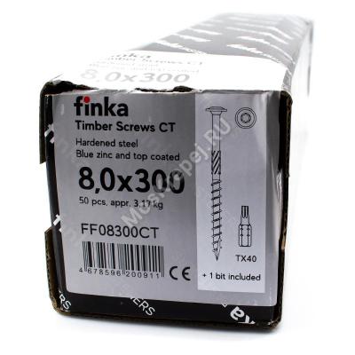 Саморез конструкционный тарельчатый Finka Timber Screws CT 8x300