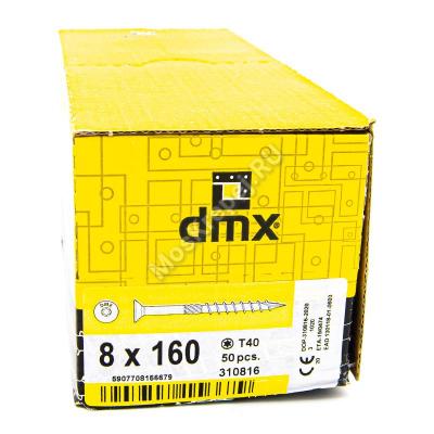 Саморез конструкционный с потайной головкой Domax 8x160