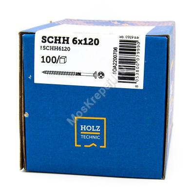 Саморез с потайной головкой HOLZ TECHNIC SCHH 6x120