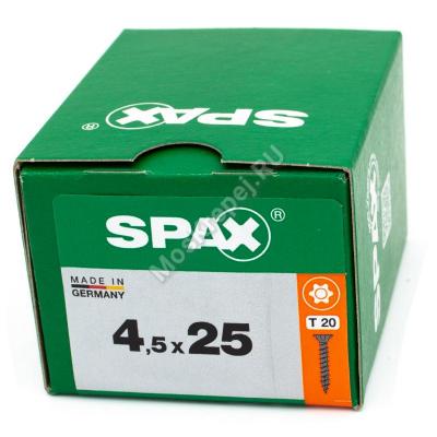 Саморез SPAX 4.5x25 Black BLAX