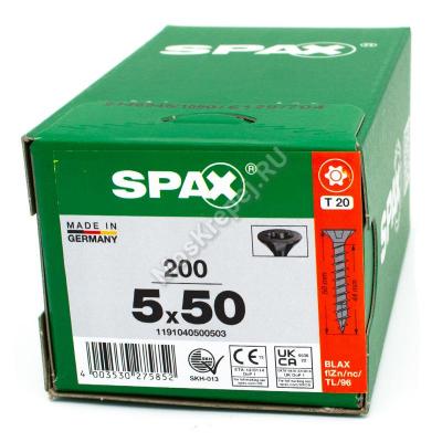 Саморез SPAX 5x50 Black BLAX