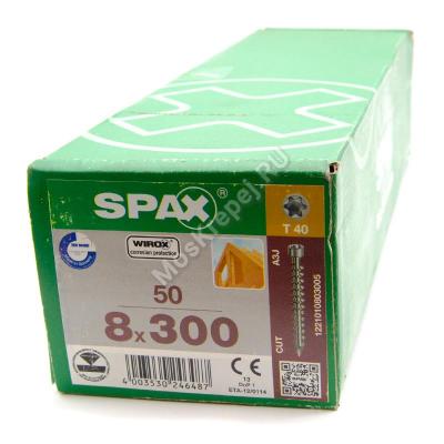 Саморезы SPAX 8x300 цилиндрическая головка, Wirox