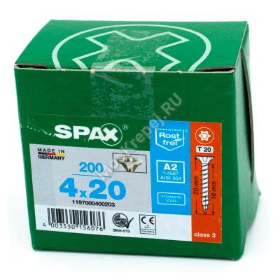 Саморез SPAX 4x20