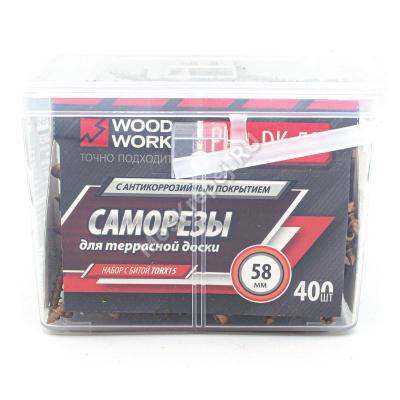 Саморезы PHA-DK 4.2x58 для террасной доски (400 шт.) Саморезы PHA-DK 4.2x58 для террасной доски (400 шт.)