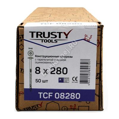 Саморез TCF 8x280 тарельчатая головка