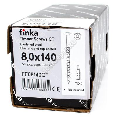 Саморез конструкционный тарельчатый Finka Timber Screws CT 8x140