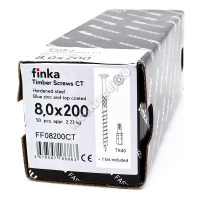 Саморез конструкционный тарельчатый Finka Timber Screws CT 8x200