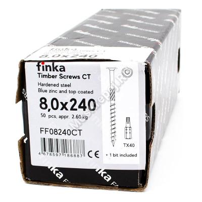 Саморез конструкционный тарельчатый Finka Timber Screws CT 8x240