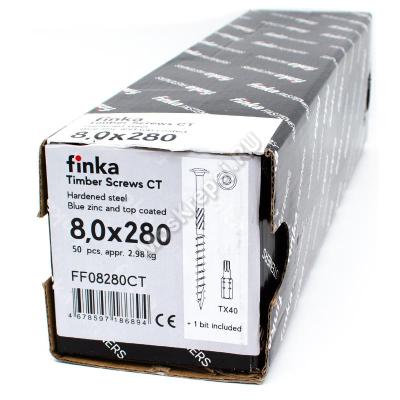 Саморез конструкционный тарельчатый Finka Timber Screws CT 8x280