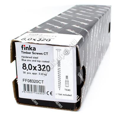 Саморез конструкционный тарельчатый Finka Timber Screws CT 8x320