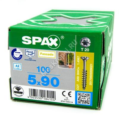 Саморез SPAX 5x90 из нержавейки