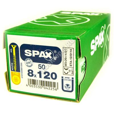 Саморезы для деревянных конструкций SPAX 8x120