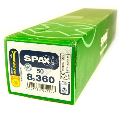 Саморезы для деревянных конструкций SPAX 8x360