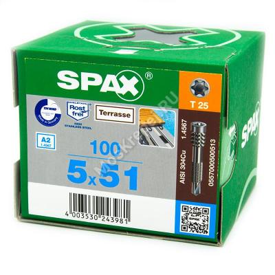 Саморезы SPAX D 5x51 флюгель из нержавейки