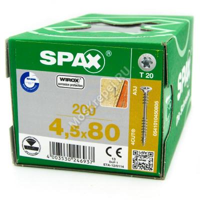 Саморезы SPAX 4.5x80 wirox