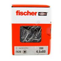 Саморезы Fischer 4,5x60 для фасадной доски из нержавейки Саморезы Fischer 4,5x60 для фасадной доски из нержавейки