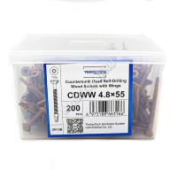 Саморез флюгель 4,8x55 для крепления дерево к металлу