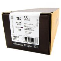 Конструкционные саморезы Rothoblaas TBS 6x280 тарельчатая головка  Конструкционные саморезы Rothoblaas TBS 6x280 тарельчатая головка